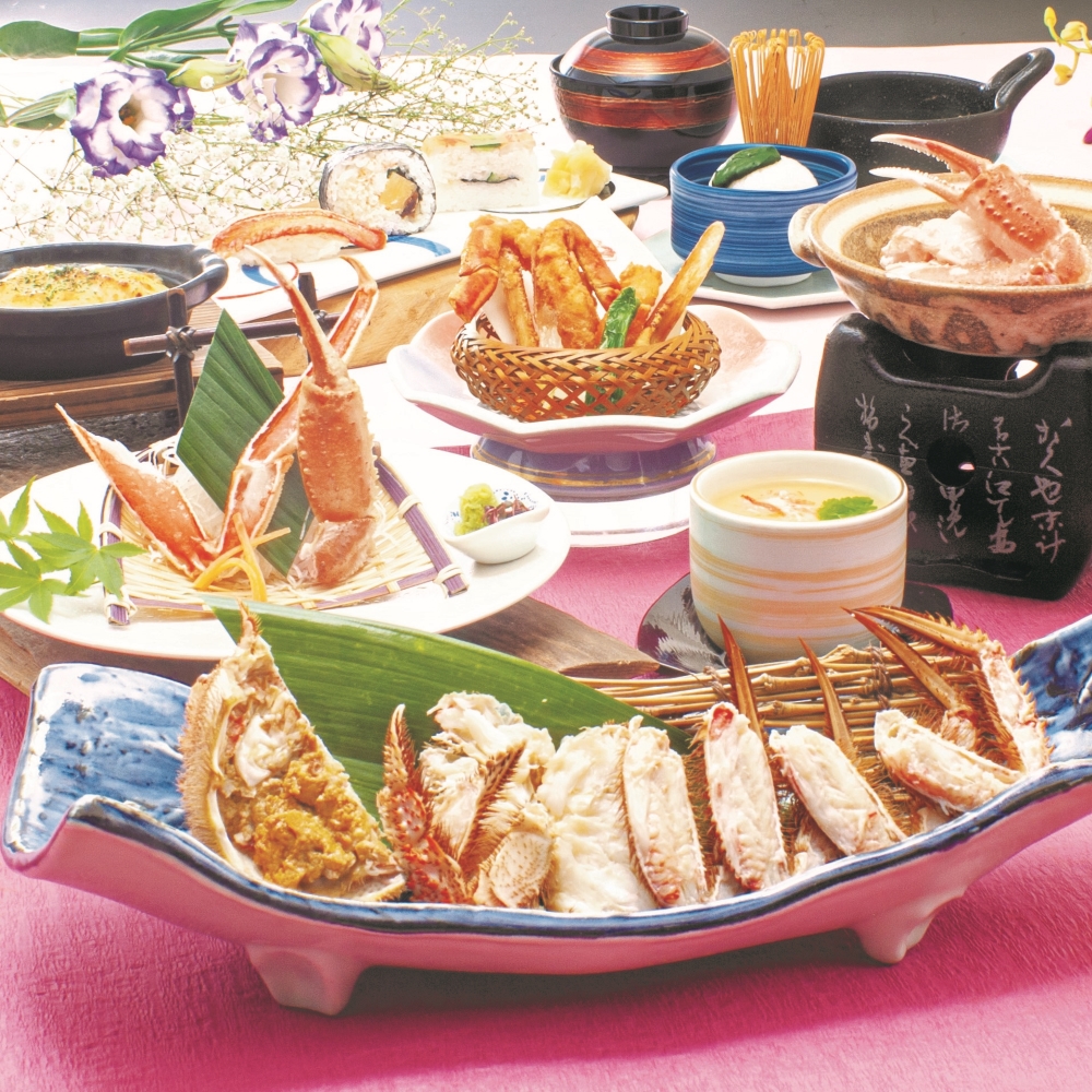 活毛かに茹半匹会席　根室　ねむろ