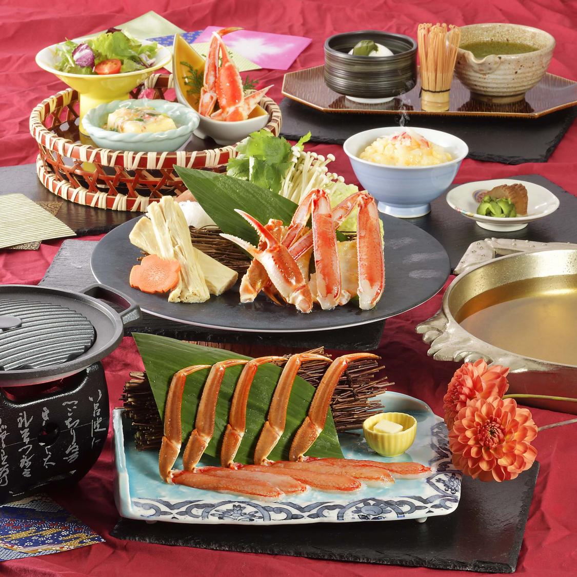 看板料理かにすきコース　喜楽　きらく