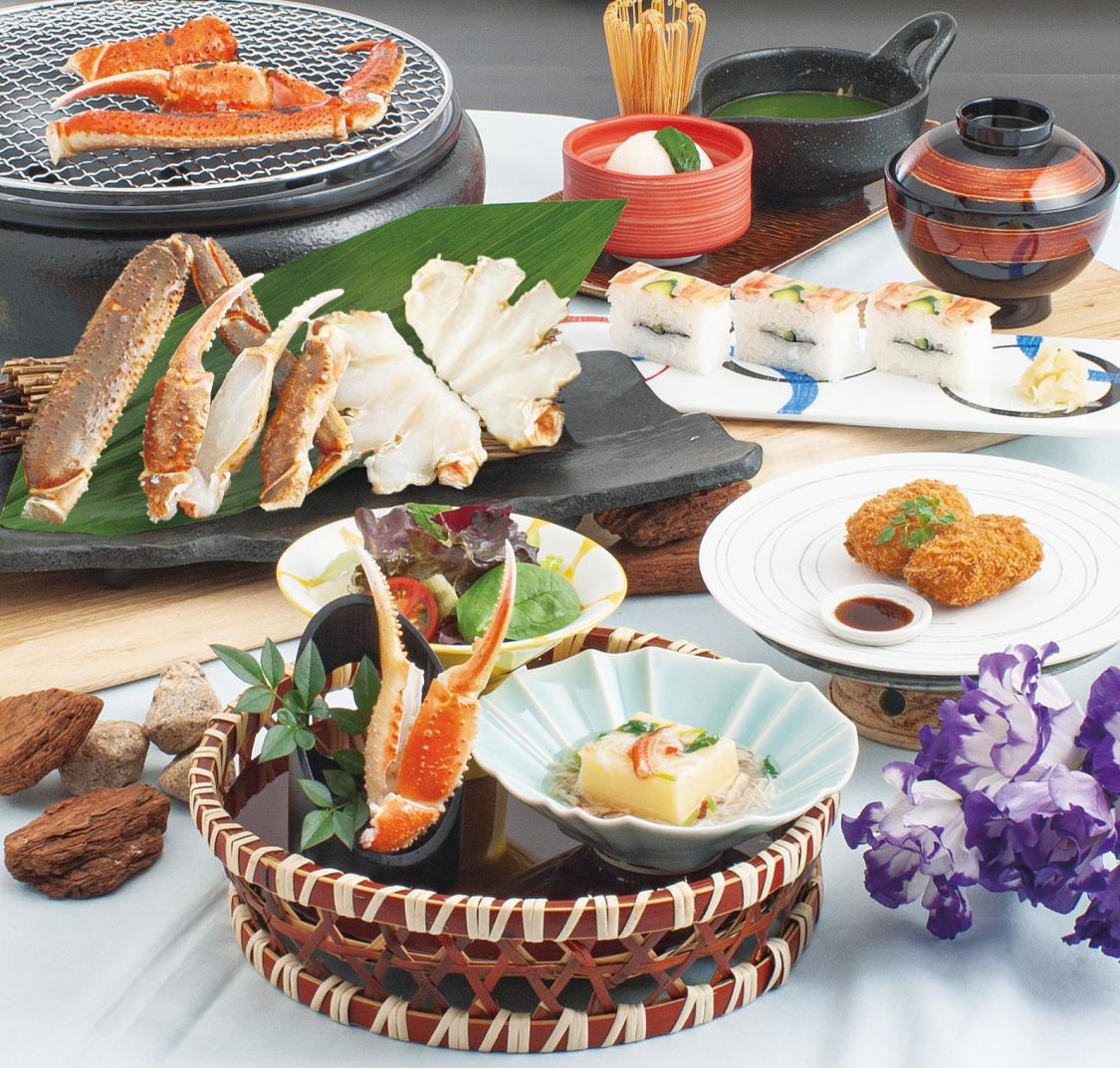 ズワイかに炭火焼会席　岬（みさき）