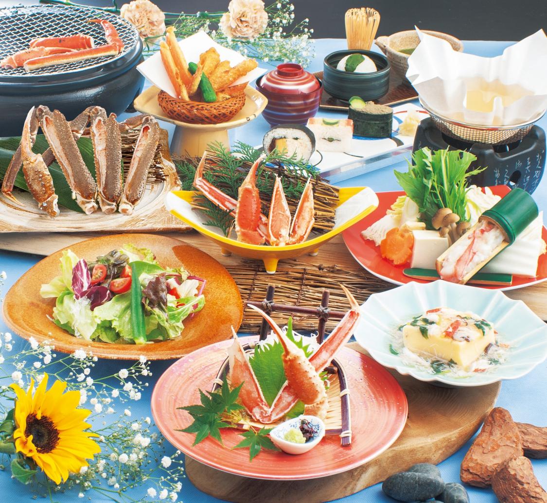 ズワイかに炭火焼会席　渚（なぎさ）