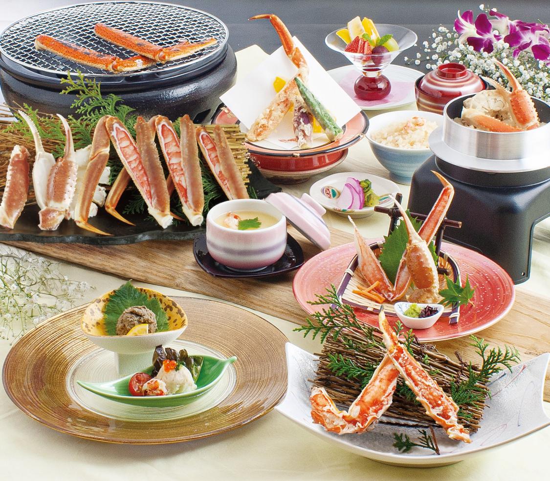 ズワイかに炭火焼会席　漣（さざなみ）